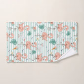 Roze Flamingo's En Zeemeeuwen Bad Handdoek (Handdoek)