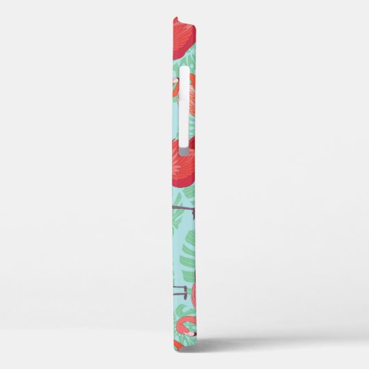 Roze Flamingo's: Exotisch naadloos patroon. Case-Mate iPhone Case (Achterkant / Links)