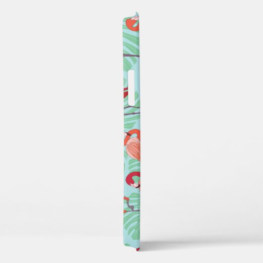Roze Flamingo's: Exotisch naadloos patroon. Case-Mate iPhone Case (Achterkant / Rechts)