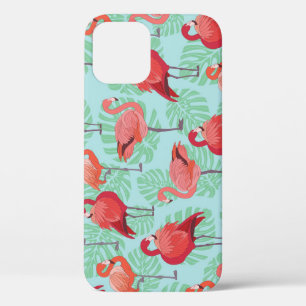Roze Flamingo's: Exotisch naadloos patroon. Case-Mate iPhone Case