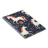 Roze flamingos, exotische vogels, ananassen, tropi notitieboek (Rechterzijde)