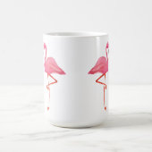 Roze flamingo's FLAMINGO HART tropische vakantie r Koffiemok (Center)