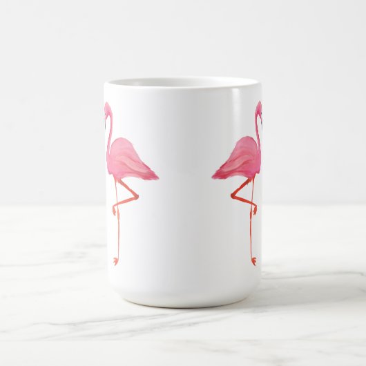 Roze flamingo's FLAMINGO HART tropische vakantie r Koffiemok (Center)