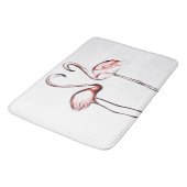 Roze Flamingo's Flamingo Tropisch Badmat (Gekanteld)