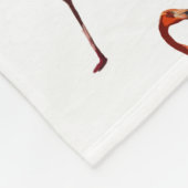 Roze Flamingo's Fleece Deken, Klein (Hoek)