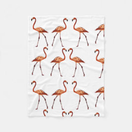 Roze Flamingo's Fleece Deken, Klein Deken