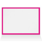 Roze Flamingo's Gevouwen Tafelnummer Kaarten (Binnen Horizontaal (Boven))