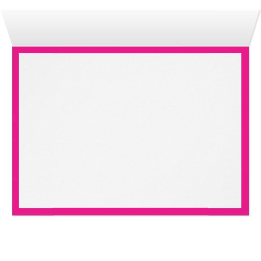 Roze Flamingo's Gevouwen Tafelnummer Kaarten (Binnen Horizontaal (Onder))