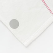 Roze Flamingo's Grijs Polka Dots Patroon Fleece Deken (Hoek)