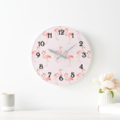 Roze Flamingo's Grote Klok (Huis)
