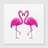 Roze flamingos in liefde (Voorkant)