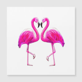 Roze flamingos in liefde