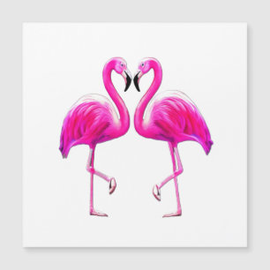 Roze flamingos in liefde