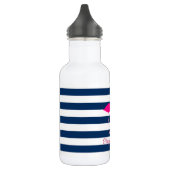 Roze flamingos in liefde, speciaal gepersonaliseer waterfles  (Links)