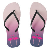 Roze flamingos in liefde teenslippers (Voetbed)