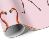 Roze Flamingo's Inpakpapier (Rol Hoek)