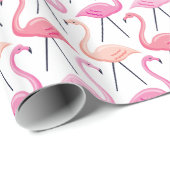 Roze Flamingo's Inpakpapier (Rol Hoek)