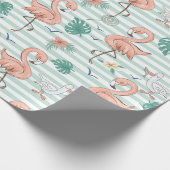 Roze Flamingo's Inpakpapier (Hoek)