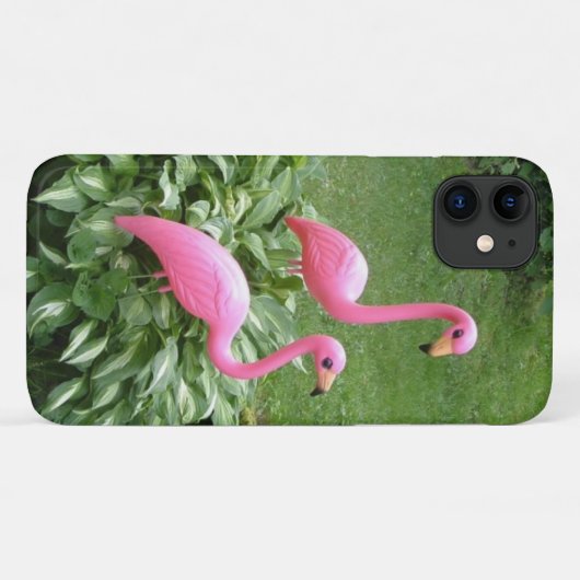 ROZE FLAMINGOS iPhone 11 hoesje (Achterkant (horizontaal))