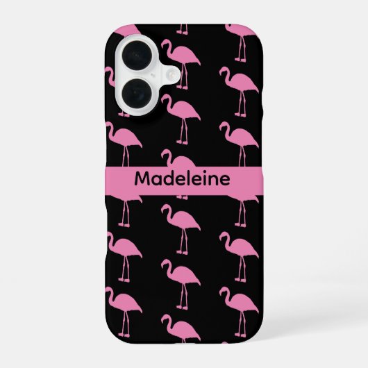 Roze Flamingo's iPhone 16 Hoesje (Achterkant)