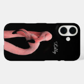Roze flamingo's iPhone hoesje (Achterkant (horizontaal))