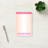 Roze flamingo's & kalligrafie op roze zonnebril post-it® notes (Kantoor)