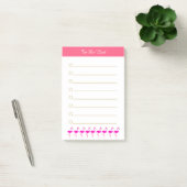 Roze flamingo's & kalligrafie op wit gelinieerd post-it® notes (Kantoor)