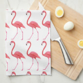Roze flamingo's Keukenhanddoeken (Quarter Fold)