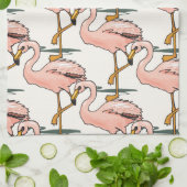 Roze Flamingos Kitchen Towelen Theedoek (Gevouwen)