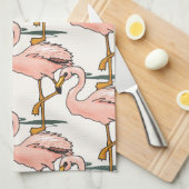 Roze Flamingos Kitchen Towelen Theedoek (Quarter Fold)