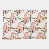 Roze Flamingos Kitchen Towelen Theedoek (Horizontaal)