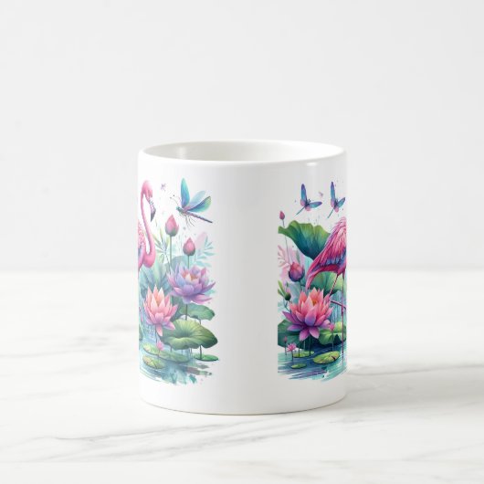 Roze Flamingo's  Koffiemok (Center)