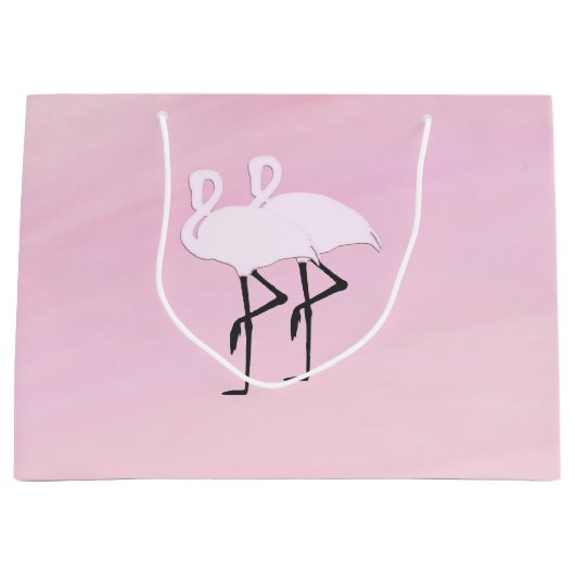 Roze Flamingo's Large Cadeautasje (Voorkant)
