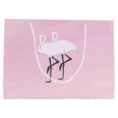 Roze Flamingo's Large Cadeautasje (Achterkant)