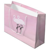 Roze Flamingo's Large Cadeautasje (Voorkant Gekanteld)