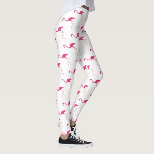 Roze Flamingos Leggings (Rechts)