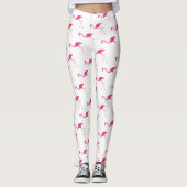 Roze Flamingos Leggings (Voorkant)