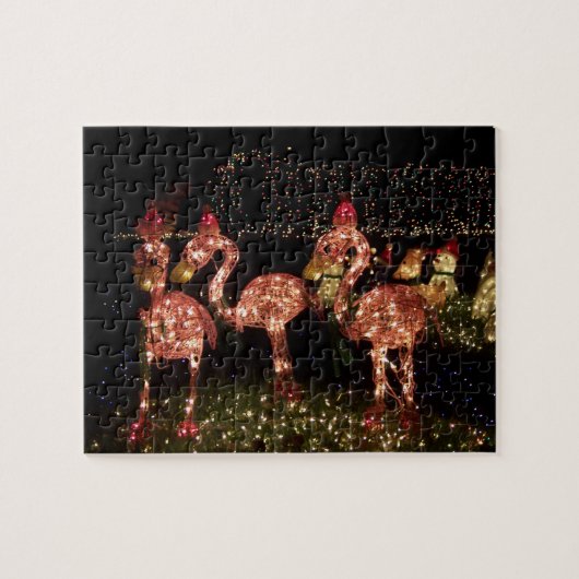 Roze Flamingo's Legpuzzel (Horizontaal)
