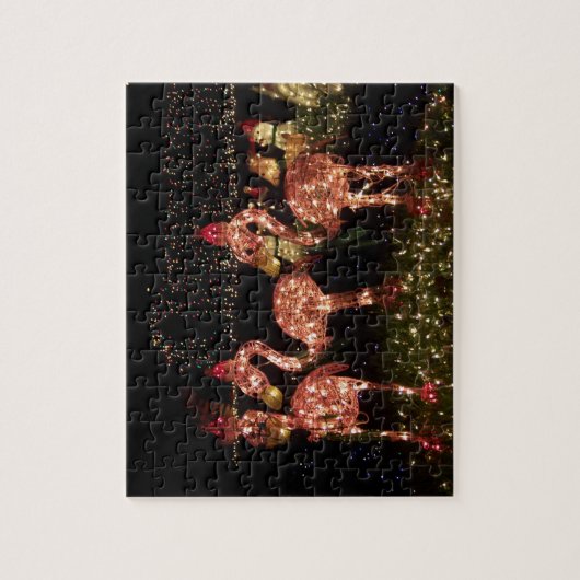 Roze Flamingo's Legpuzzel (Verticaal)