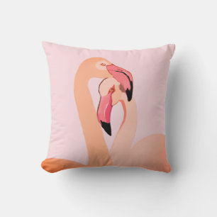 Roze Flamingo's Liefde Gooi Kussen, Flamingo Kussen
