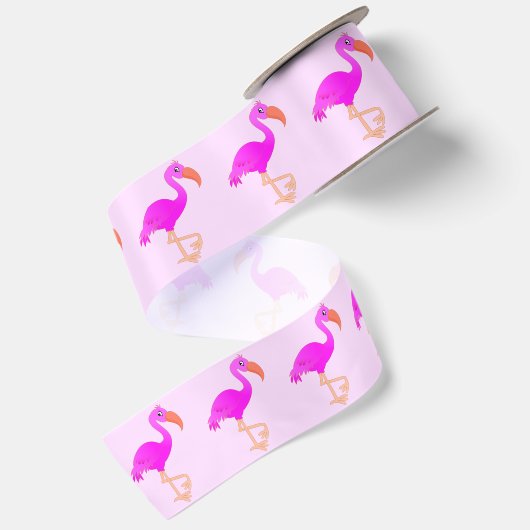 roze flamingo's lint (Achterkant)