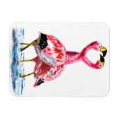 Roze Flamingos Magnet Magneet (Horizontaal)