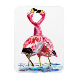 Roze Flamingos Magnet Magneet