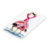 Roze Flamingos Magnet Magneet (Linkerzijde)