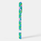 Roze Flamingo's met Monogram iPhone Hoesje (Rechterkant)