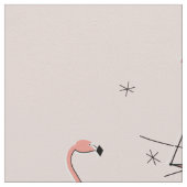 Roze Flamingo's Multi grote patroon Stof (Close Up)