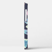 Roze flamingos omgeven door lotusbloemen en pro Case-Mate iPhone case (Achterkant / Links)