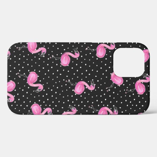 roze flamingos op poolpunt Case-Mate iPhone case (Achterkant (horizontaal))
