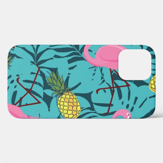 Roze Flamingo's Palm: Exotisch Hawaï Case-Mate iPhone Case (Achterkant (horizontaal))