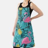 Roze Flamingo's Palm: Exotisch Hawaï Schort (Insitu)